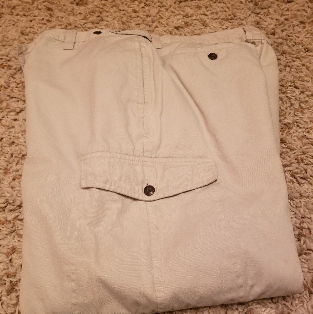 Men's khaki cargo pants size 38×30